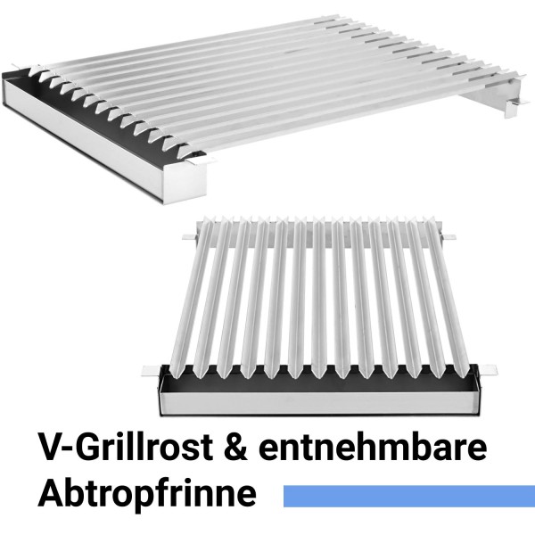 Bavarus Grillstation - Grillwanne mit Grillrost